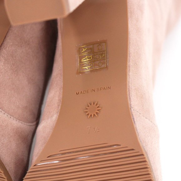 Stuart Weitzman Highland Dolce Taupe Suede Stretch Heeled Bootie 7.5 NEW Boots - Picture 8 of 10